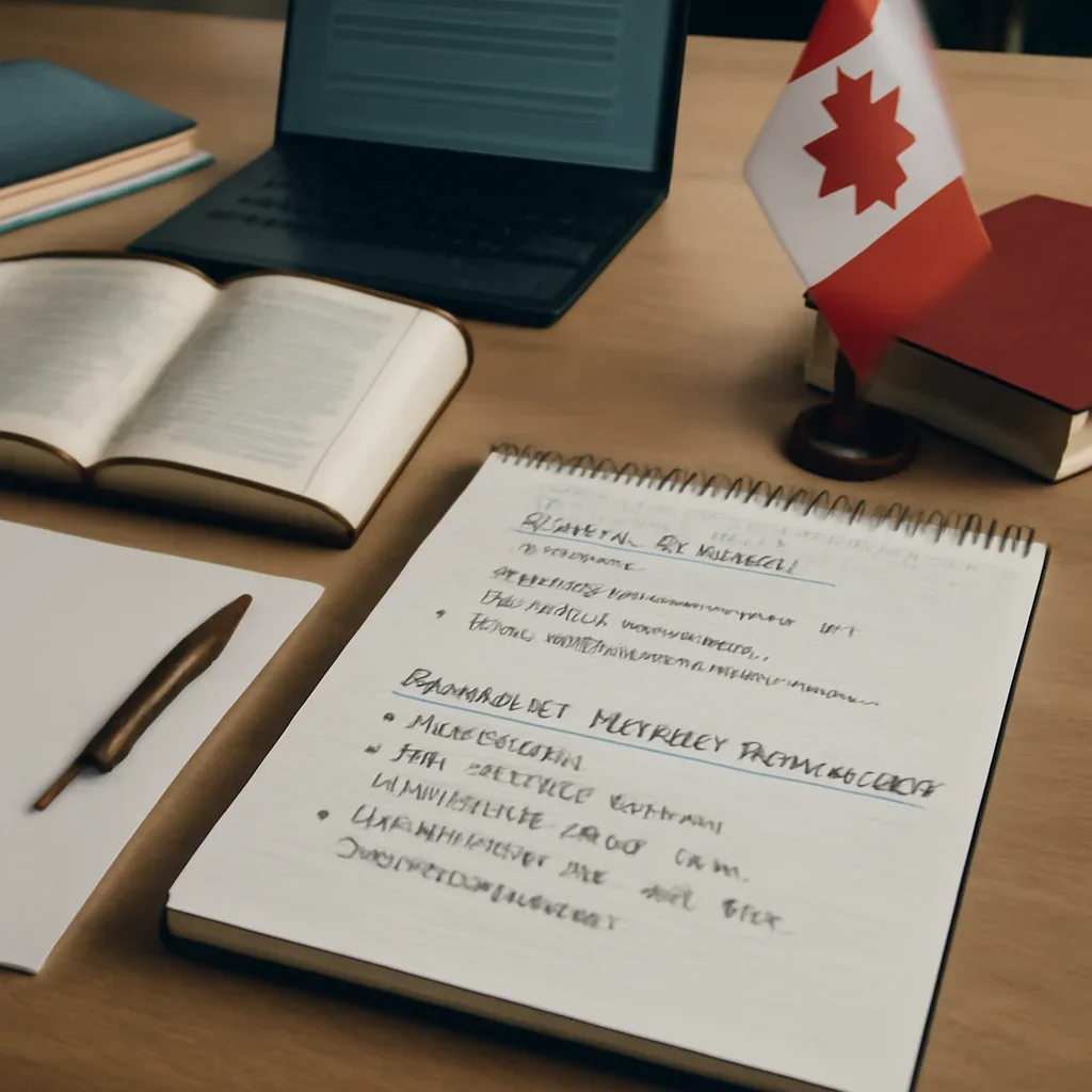 Notebook with policy references and supplement licensing research