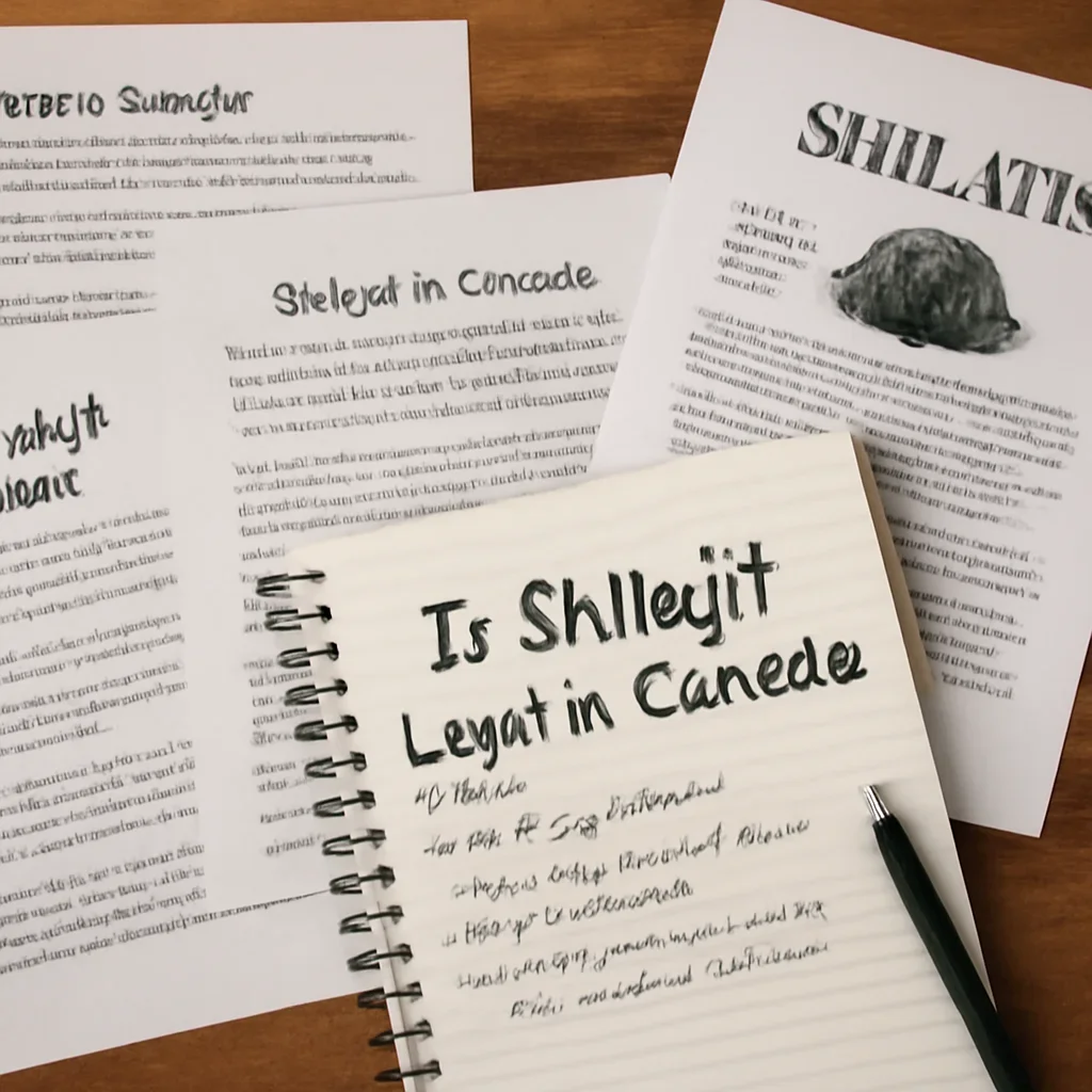 Research notes and reading materials related to Is Shilajit Legal in Canada
