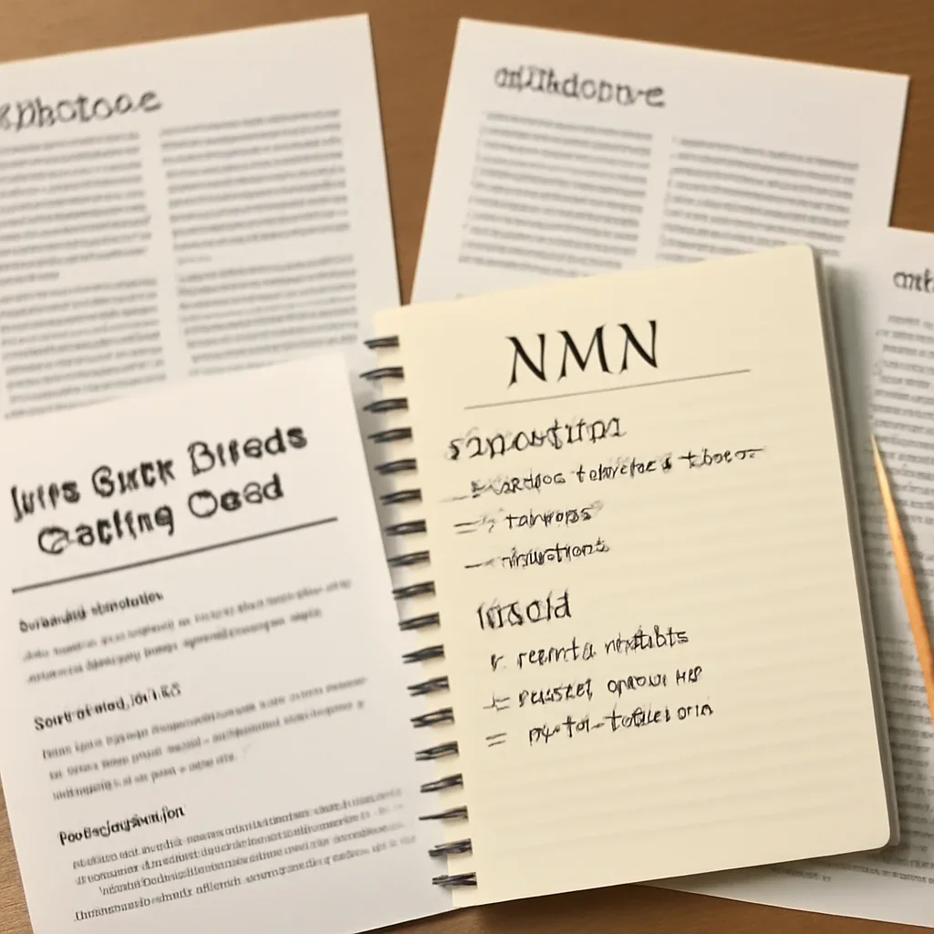 Research notes and reading materials related to NMN Side Effects and Safety Guide