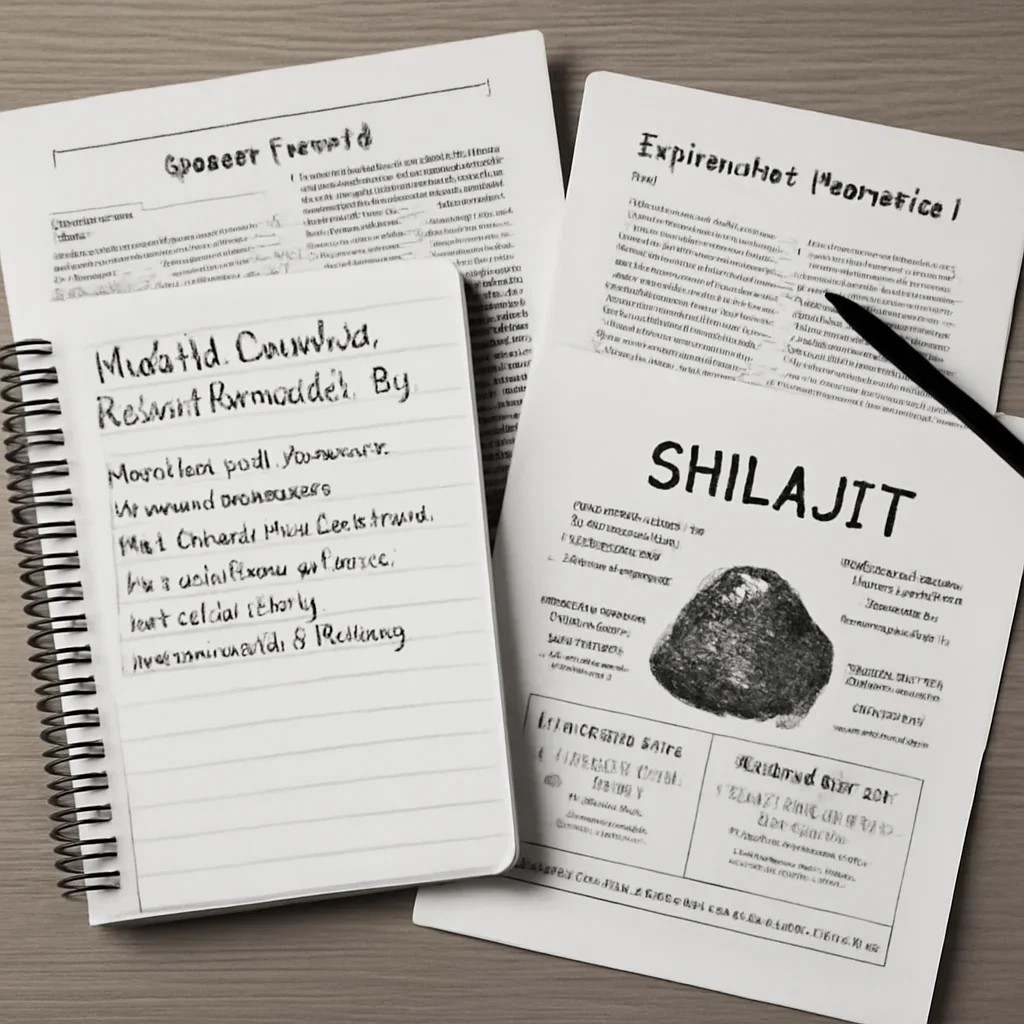 Research notes and reading materials related to Shilajit Benefits: What the Research Says