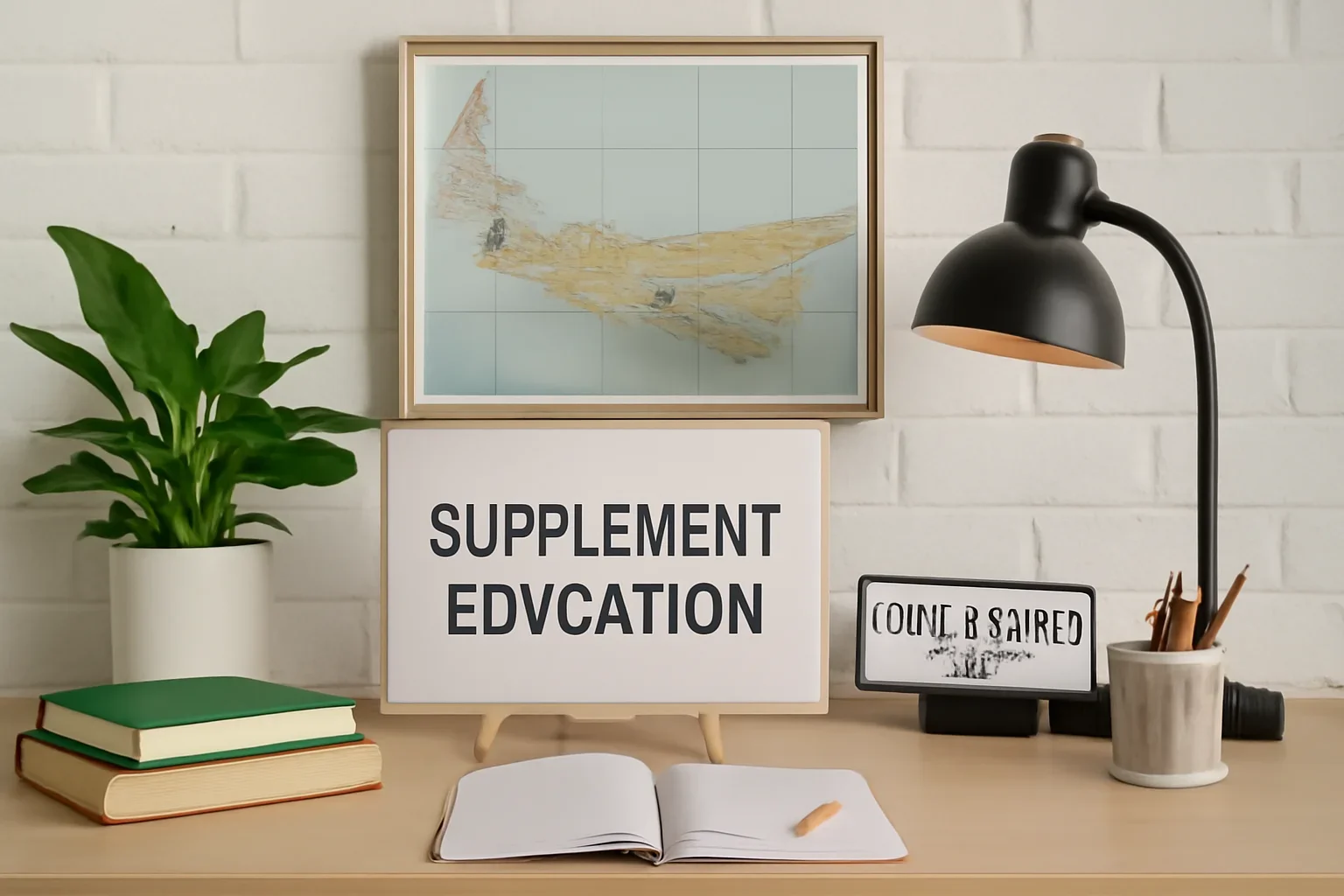 Local information desk setup representing supplement education in Charlottetown, PE