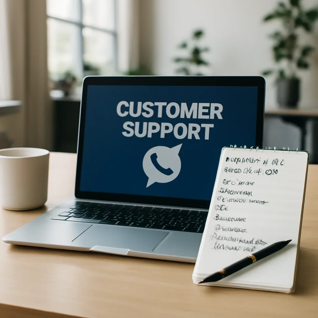 Customer support and city-specific website planning notes for Guelph, ON