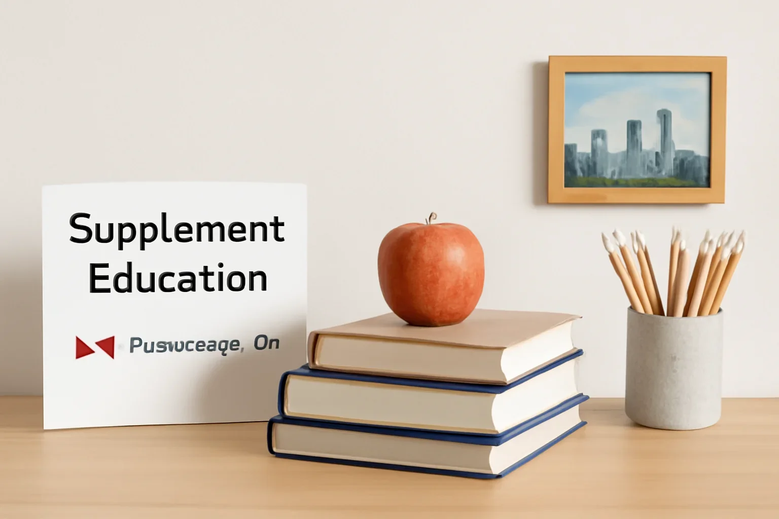 Local information desk setup representing supplement education in Mississauga, ON