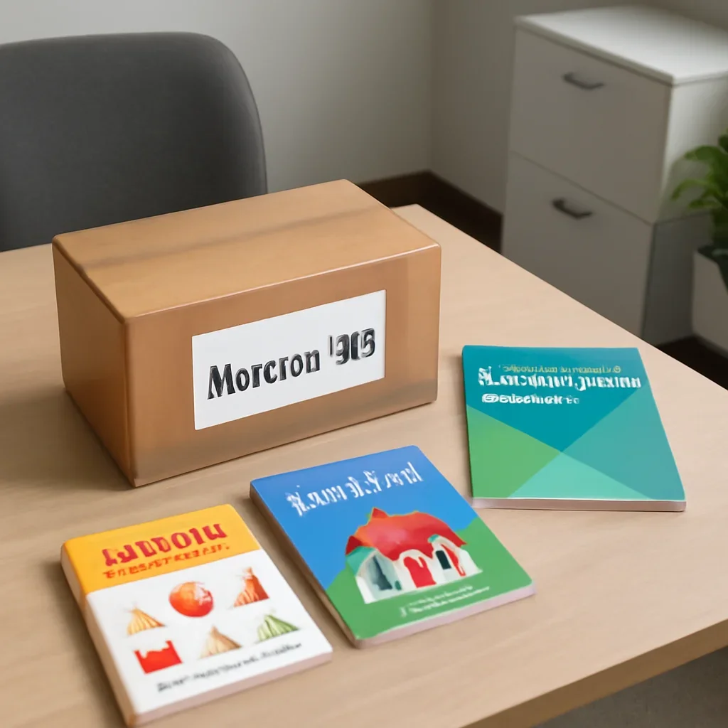 Parcel and educational materials prepared for readers in Moncton, NB