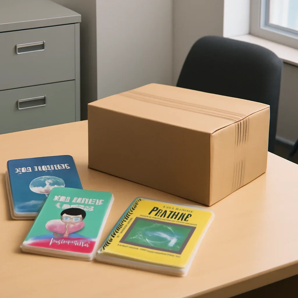 Parcel and educational materials prepared for readers in Saguenay, QC
