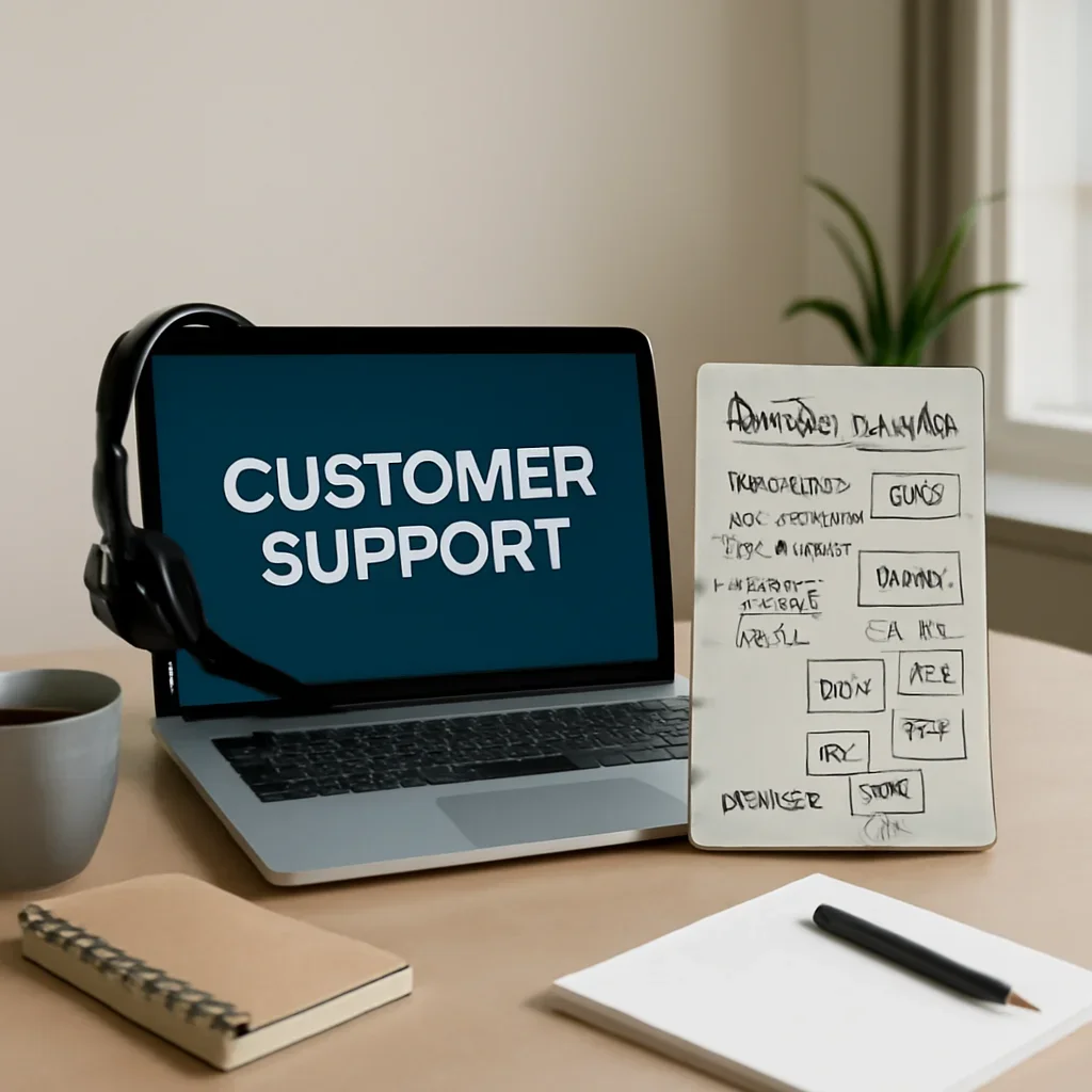 Customer support and city-specific website planning notes for Sudbury, ON