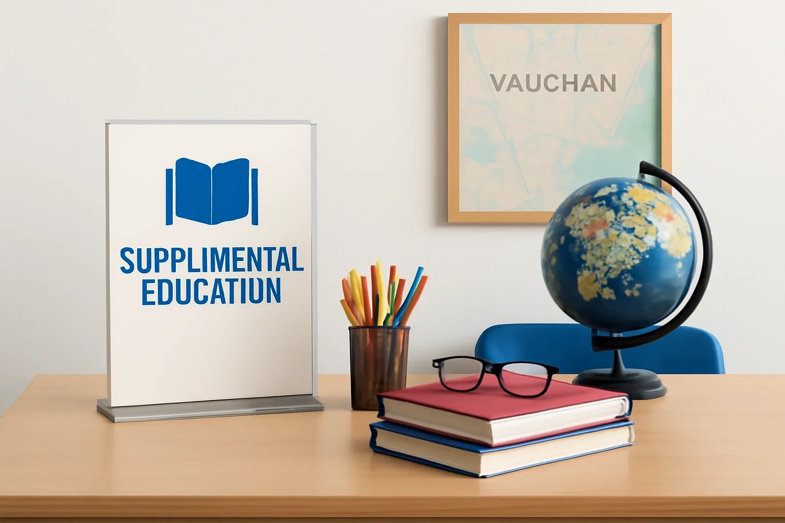 Local information desk setup representing supplement education in Vaughan, ON