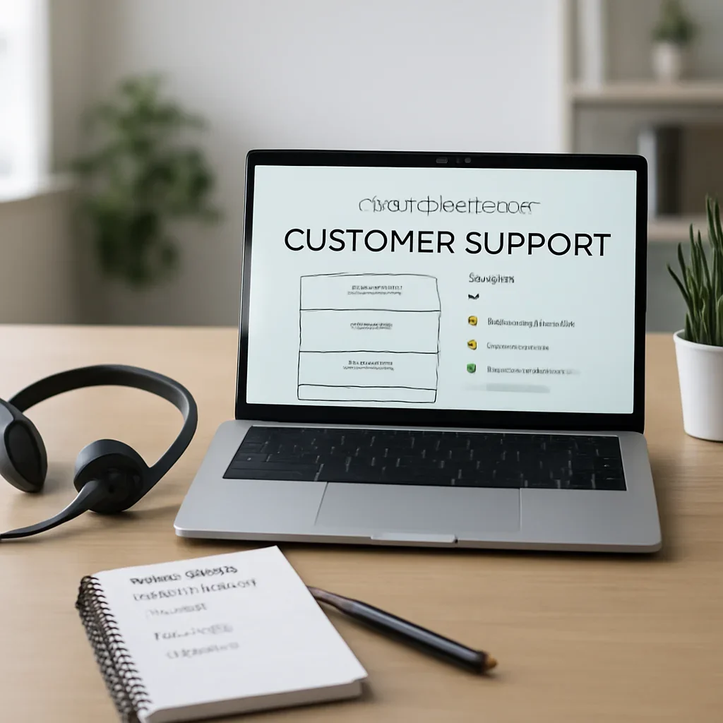 Customer support and city-specific website planning notes for Vaughan, ON